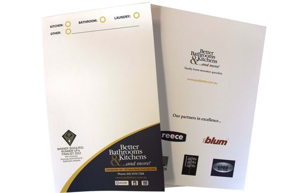 simple presentation folder design