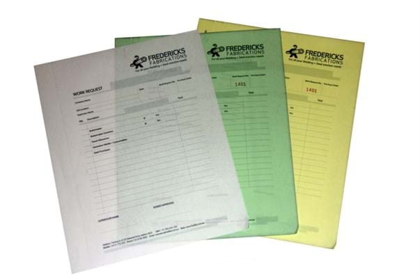work NCR books